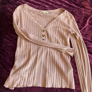 long sleeve v neck sweater - size small